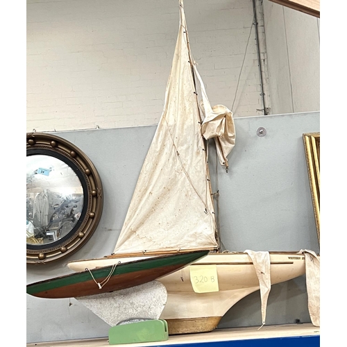 320B - A vintage large model Western Star sailing yacht; A Kylecraft sailing yacht