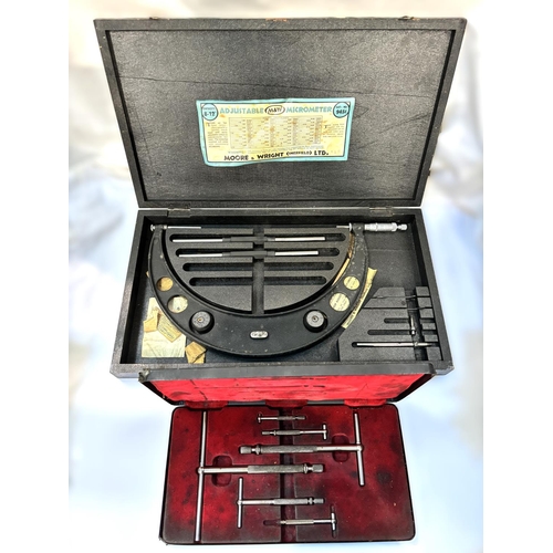 13 - A cased set of Lushington (one replacement) telescopic gauges; a Moore & Wright very large cased... 