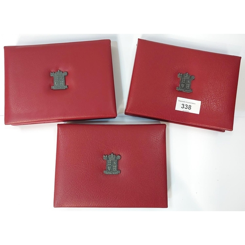 338 - GB executive proof sets: 1999, 2002 and 2006.