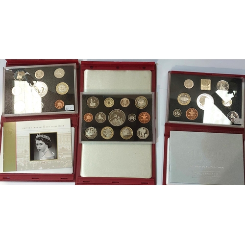 338 - GB executive proof sets: 1999, 2002 and 2006.