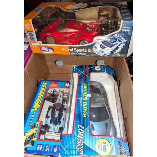 345 - Three boxed remote control vehicles including James Bond car etc.