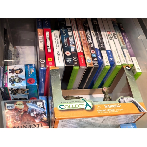 348 - Various video games, toys etc.