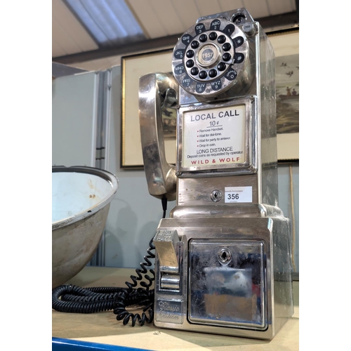 356 - A vintage Wild & Wolf Classic Edition Telephone.