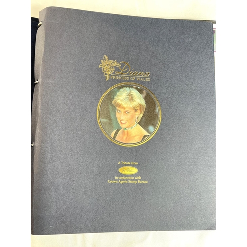 41 - A Diana Princess of Wales commemorative album containing 22 first day covers.No bids sold with next ... 