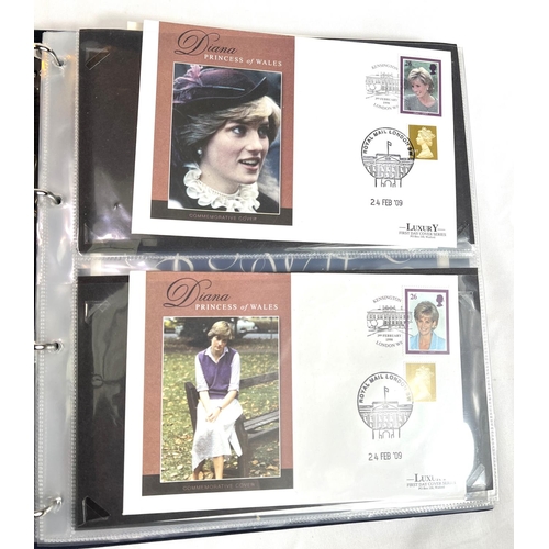 41 - A Diana Princess of Wales commemorative album containing 22 first day covers.No bids sold with next ... 