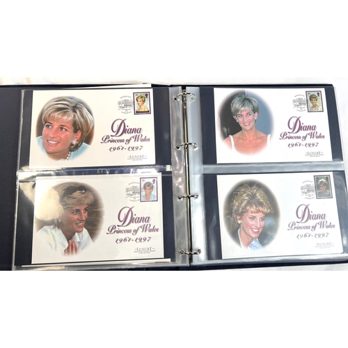 41 - A Diana Princess of Wales commemorative album containing 22 first day covers.No bids sold with next ... 