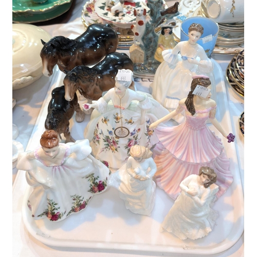 643 - A selection of Royal Doulton figures and collectables, etc.