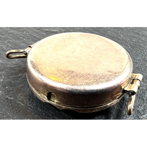 720 - An early 20th century 9ct gold cased lady's wristwatch, weight of back 2gms, stamped 375; a gilt bro... 