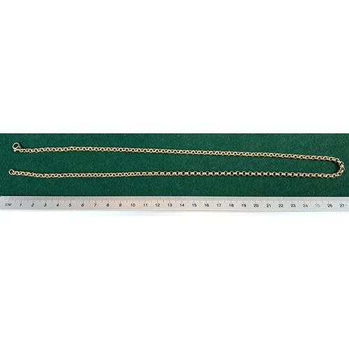 724 - A Belcher chain necklace stamped 375, 23gms