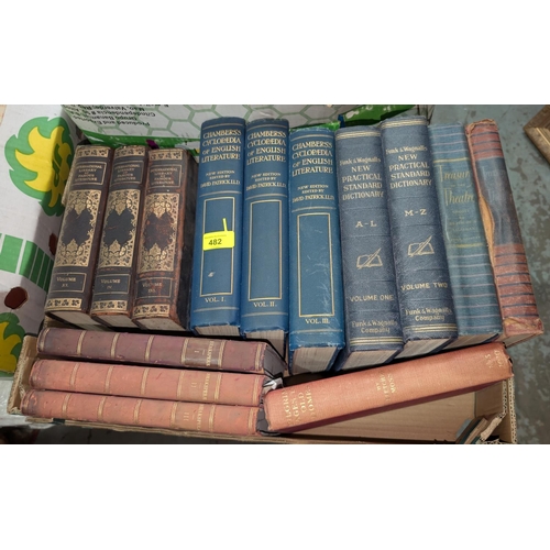 482 - Three volumes of Shakespeare Cassell 1898, and a collection of books of theatre writing etc.No bids ... 