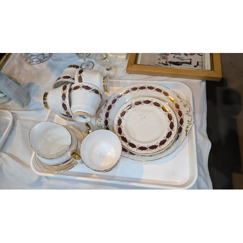 633A - A 21 piece Paragon tea service etc.