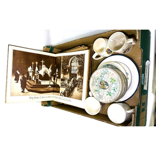 39 - A selection of Royal memorabilia including cups and saucers, Coronation souvenir books etc.