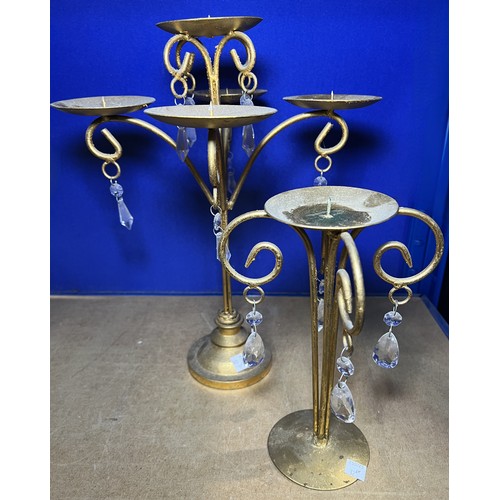 32 - Two Art Deco style candle holders in the form of kneeling women, Geisha figure, clocks etc.