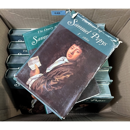 246 - The Diary of Samuel Pepys 11 vols with dust jackets.