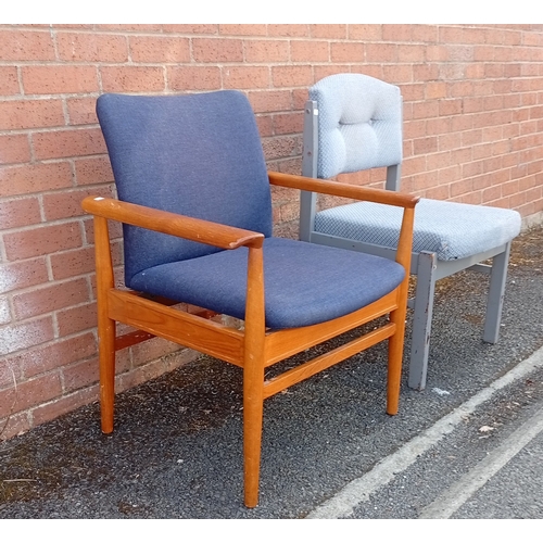 1031B - Finn Juhl for France and Son, a of mid 20th century teak framed 'Diplomat' armchair with France and ...