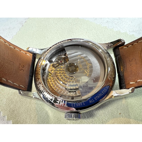649 - A Longines Master Collection automatic stainless steel cased wristwatch, date on the quarter past, w... 