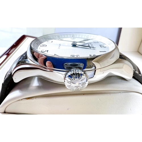 649 - A Longines Master Collection automatic stainless steel cased wristwatch, date on the quarter past, w... 