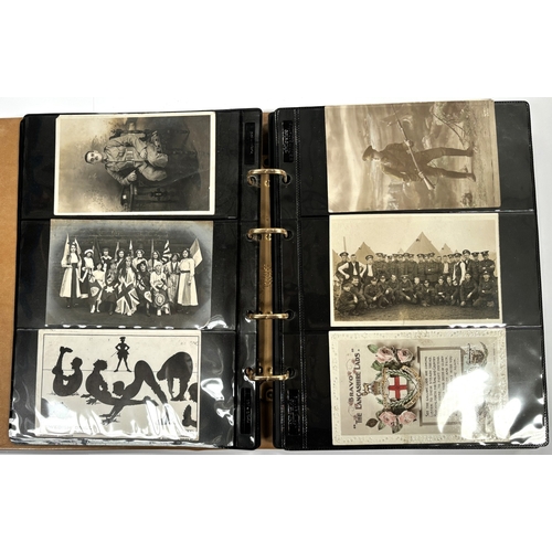 192 - WWI - a collection of military related postcards including photos