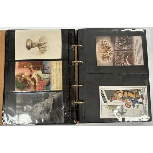 192 - WWI - a collection of military related postcards including photos