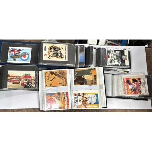 193B - 5 albums of postcards, advertising transport, movie related etc