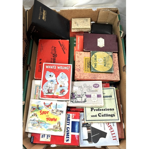 196 - A collection of 1980's and early British annuals including Beano, Dandy, Whizzer etc, vintage board ... 