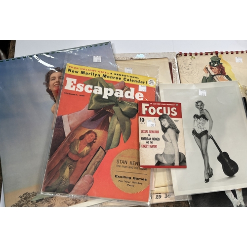 212 - Marilyn Monroe, a collection of glamour calendars, pictures, Hollywood Remembers 1992 pamphlet etc; ... 