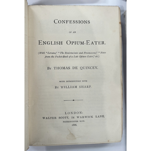 229 - DE QUINCEY (T.) - Confessions of an English Opium Eater, 3 others