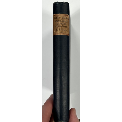 229 - DE QUINCEY (T.) - Confessions of an English Opium Eater, 3 others