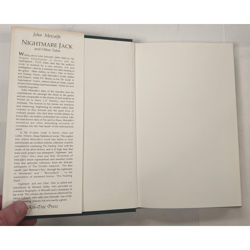 234 - METCALFE (J.) - Nightmare Jack and Other Stories, dw, Ash Tree Press, B.C. 1998.