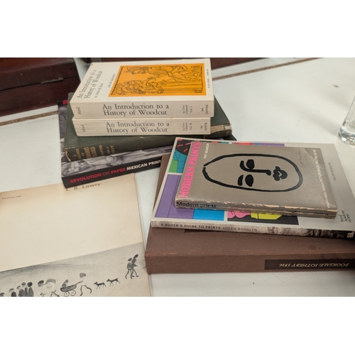 235 - L.S. LOWRY, 2 rare early exhibition catalogues, other ephemera, HIND, Rembrandts etchings and others... 