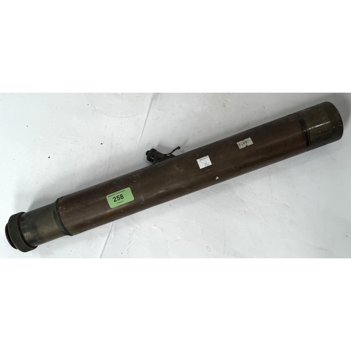 258 - A WWI period naval gunsight telescope by W. WATSON & Sons, London dated 1918, 54cm
