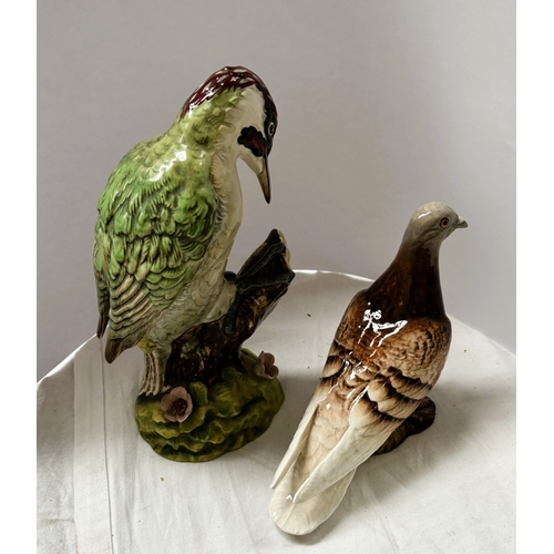 524 - Beswick Woodpecker 1218 and Pigeon 1383