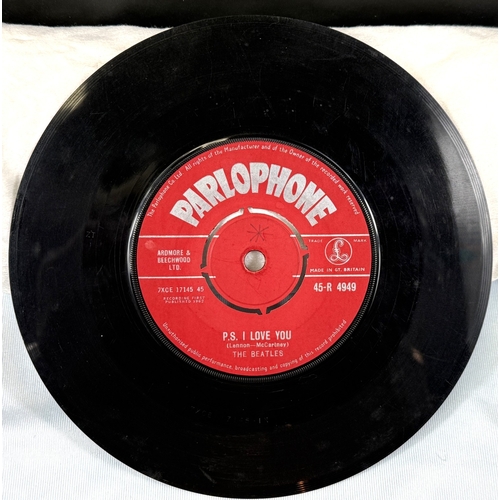 60 - 'Love Me Do' 1962 Parlophone recording red label 45-R 4949