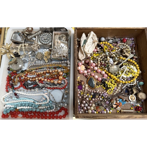 608A - A selection of costume jewellery.