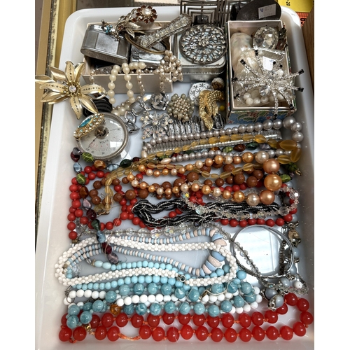 608A - A selection of costume jewellery.
