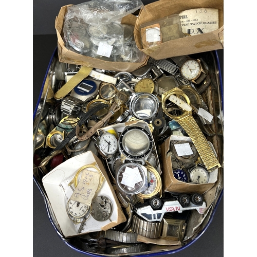 610 - A collection of watches and watch parts