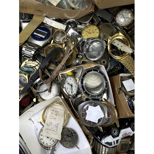 610 - A collection of watches and watch parts