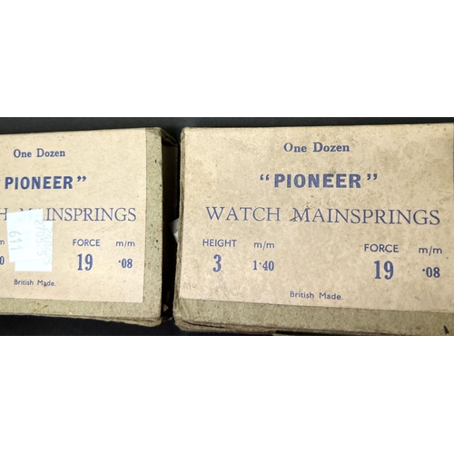 611 - A selection of mantle clock pendulums and watch parts
