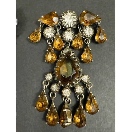 622 - Vintage Christian Dior, designed by Mitchel Maer, circa 1950's - a brooch formed from pear-shaped br... 