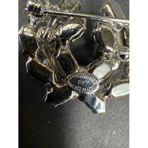 622 - Vintage Christian Dior, designed by Mitchel Maer, circa 1950's - a brooch formed from pear-shaped br... 