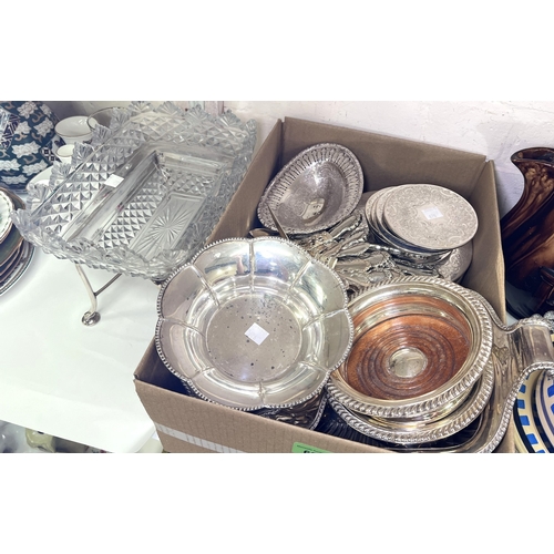 626 - Silver plated cutlery and other items