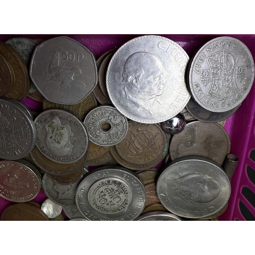 663 - A selection of pre decimal copper and silver coins.