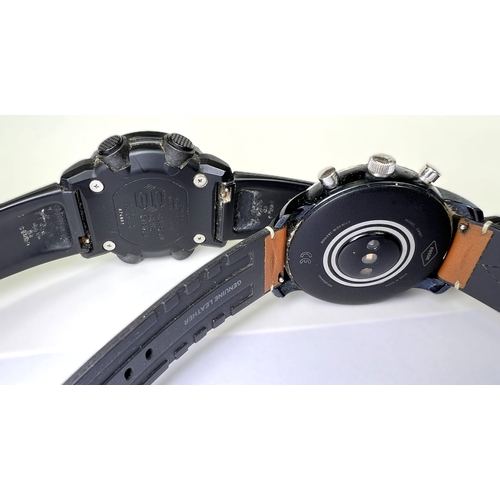 695 - A 'G Shock' divers type watch; a Seiko gents stainless steel wristwatch; a 'Hearkent' gents watch et... 