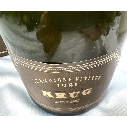 724 - A bottle of Krug Champagne vintage 1981, in presentation box