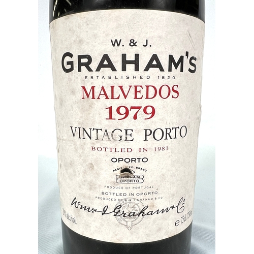 727 - A Bottle of W & J Graham's Malvedos 1979 vintage port