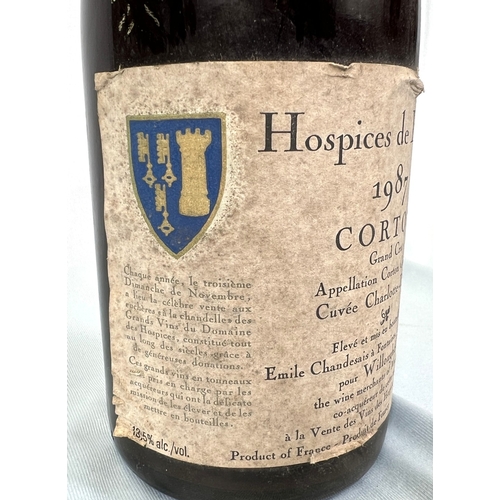 729 - A bottle of Hospices de Beaune 1987 Corton Grand Cru Cuvee Charlotte-Dumay