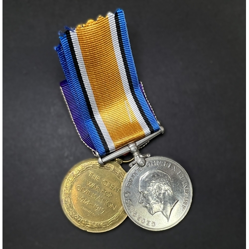 287C - WWI Pair of Victory and War medal awarded to 92854 GNR G. H Armitage R.A.