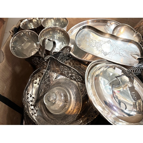 667 - EPNS WARES including 2 Victorian swing handled cake baskets, a quantity.
