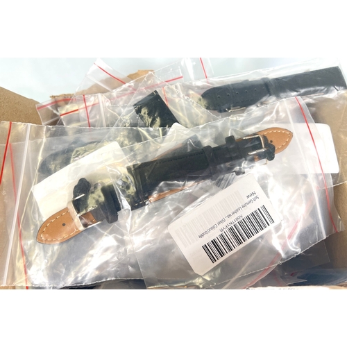 705A - A collection of watch straps leather, unused etc
