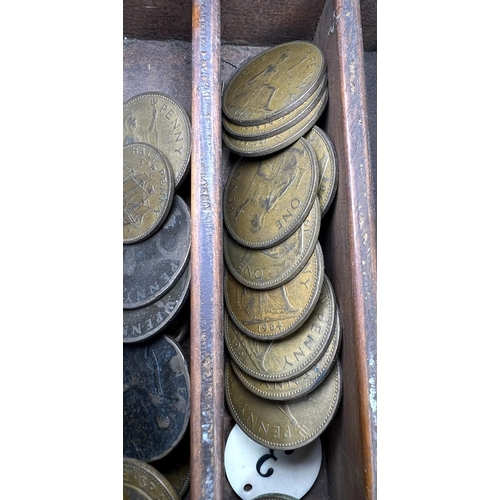 718A - A large selection of pre-decimal bronze coins